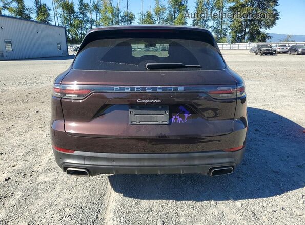 WP1AA2AY8KDA17981 2019 PORSCHE CAYENNE Brown უკანა ხედი