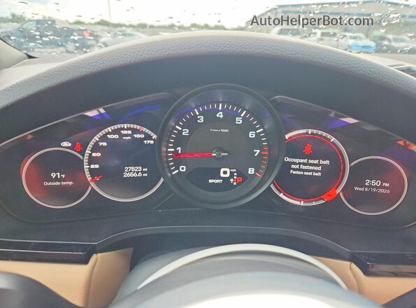 WP1AA2AY8PDA02095 2023 PORSCHE CAYENNE Blue Instrument cluster view