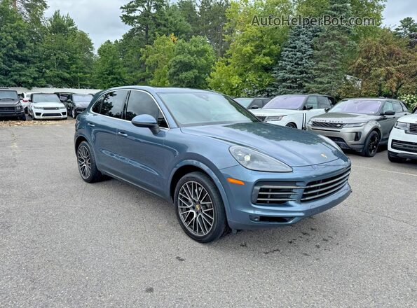 WP1AA2AY9KDA09016 2019 PORSCHE CAYENNE Blue Trasero izquierdo