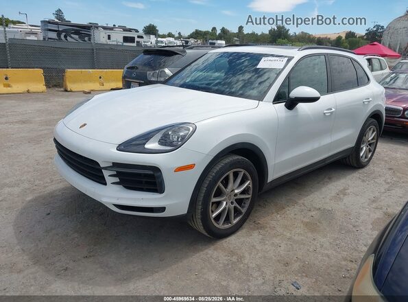WP1AA2AYXLDA08961 2020 PORSCHE CAYENNE White Առջևի ձախ երեք քառորդ տեսարան