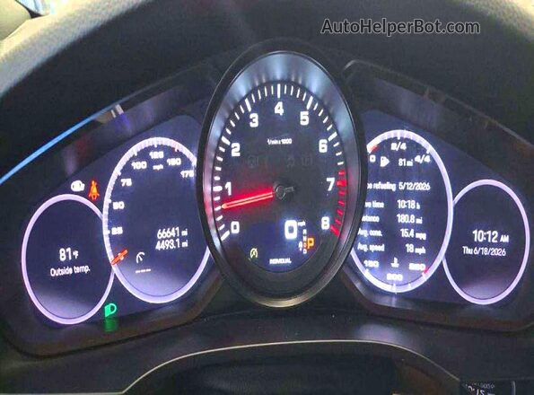 WP1AA2AYXPDA06441 2023 PORSCHE CAYENNE Black წინა პანელის ხედი