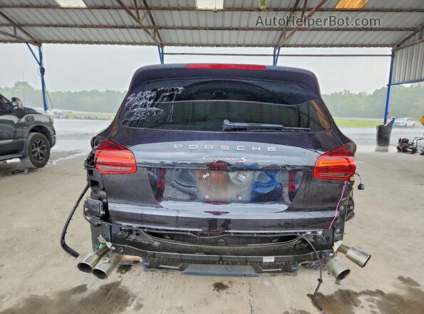 WP1AB2A29JLA61291 2018 PORSCHE CAYENNE Black უკანა ხედი