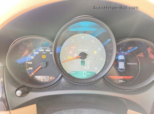 WP1AB2A50GLB50282 2016 PORSCHE MACAN Black Instrument cluster view