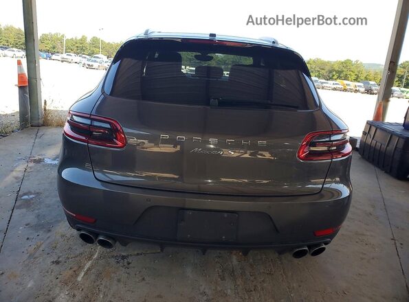 WP1AB2A50GLB55143 2016 PORSCHE MACAN Gray უკანა ხედი