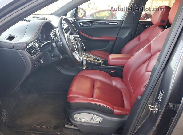 WP1AB2A50GLB55143 2016 PORSCHE MACAN Gray წინა სალონის ხედი