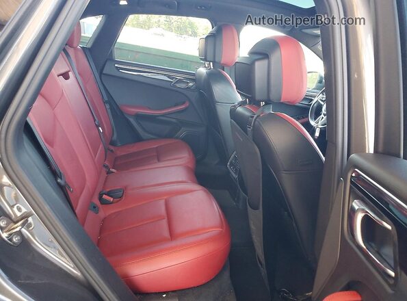 WP1AB2A50GLB55143 2016 PORSCHE MACAN Gray უკანა სავარძლების ხედი
