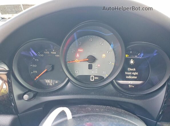 WP1AB2A50GLB55143 2016 PORSCHE MACAN Gray ხელსაწყოთა პანელის ხედი