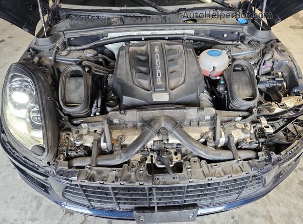 WP1AB2A50HLB17994 2017 PORSCHE MACAN Blue Vista del compartimento del motor