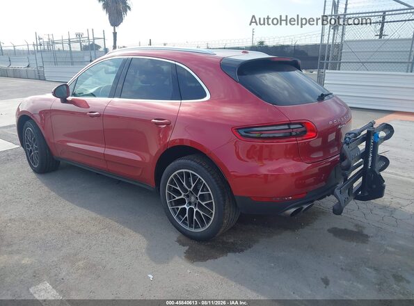 WP1AB2A52GLB43981 2016 PORSCHE MACAN Бордовый Задняя левая четверть