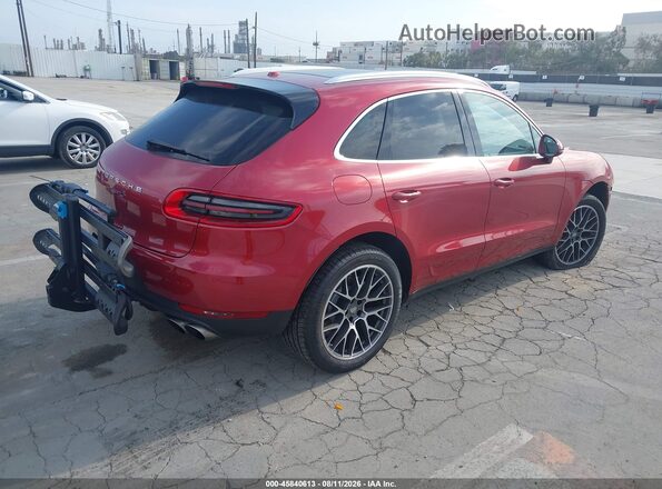 WP1AB2A52GLB43981 2016 PORSCHE MACAN Бордовый Задняя правая четверть