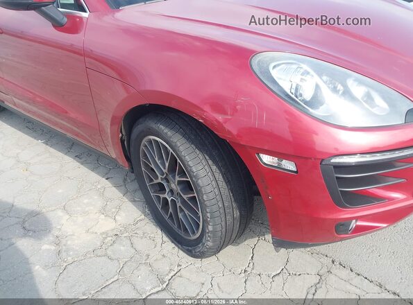 WP1AB2A52GLB43981 2016 PORSCHE MACAN Бордовый Вид спереди