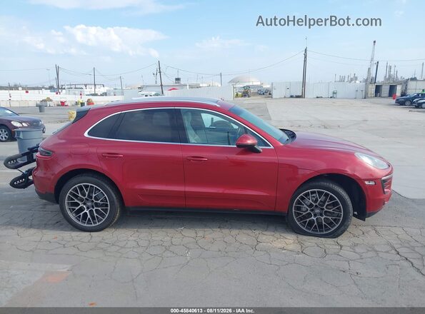 WP1AB2A52GLB43981 2016 PORSCHE MACAN Бордовый Вид задней части салона