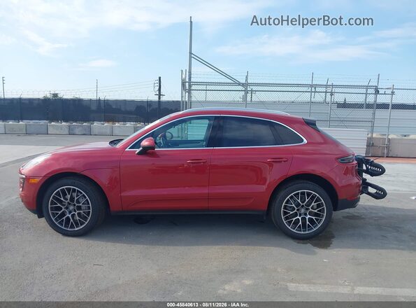 WP1AB2A52GLB43981 2016 PORSCHE MACAN Бордовый Панорамный вид салона 360°