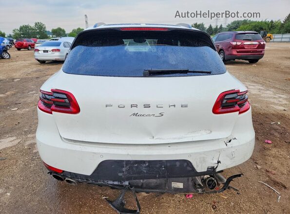 WP1AB2A53JLB36237 2018 PORSCHE MACAN White Հետևի տեսք