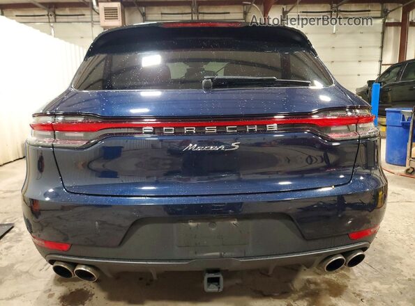 WP1AB2A53LLB36533 2020 PORSCHE MACAN Синий Вид сзади