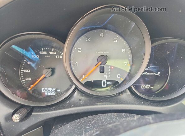 WP1AB2A54HLB13740 2017 PORSCHE MACAN Charcoal Սարքավորումների վահանակի տեսք