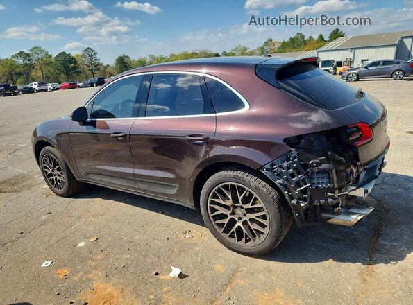 WP1AB2A54JLB31533 2018 PORSCHE MACAN Maroon Tył lewy