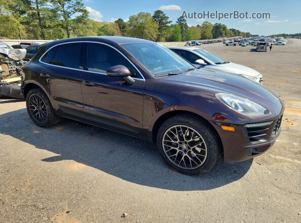 WP1AB2A54JLB31533 2018 PORSCHE MACAN Maroon Przód prawy