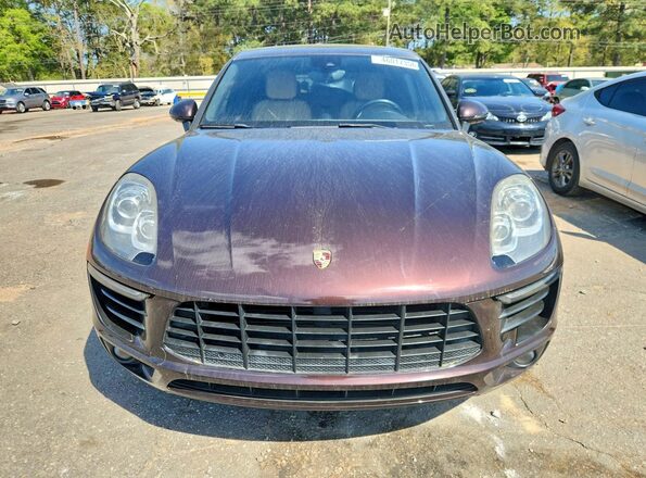 WP1AB2A54JLB31533 2018 PORSCHE MACAN Maroon Widok z przodu
