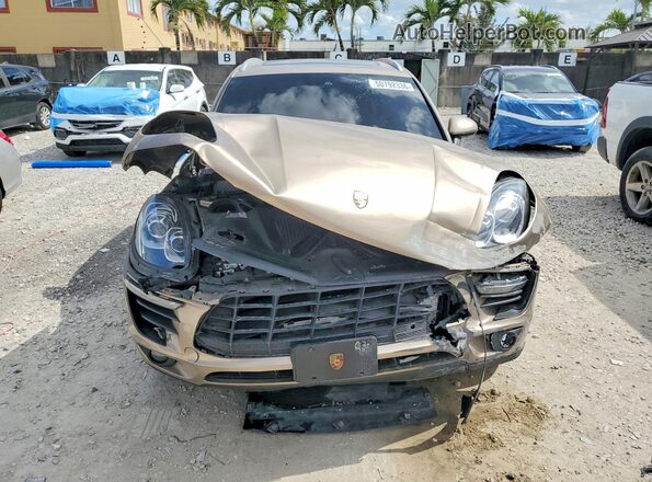 WP1AB2A54JLB35548 2018 PORSCHE MACAN Gold Widok z przodu