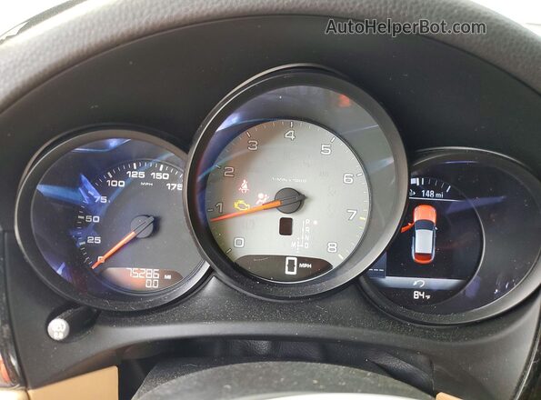 WP1AB2A54JLB35548 2018 PORSCHE MACAN Gold Widok zestawu wskaźników