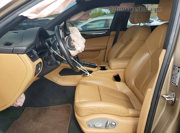 WP1AB2A54JLB35548 2018 PORSCHE MACAN Gold Widok wnętrza z przodu