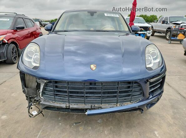 WP1AB2A55GLB45451 2016 PORSCHE MACAN Blue Front view