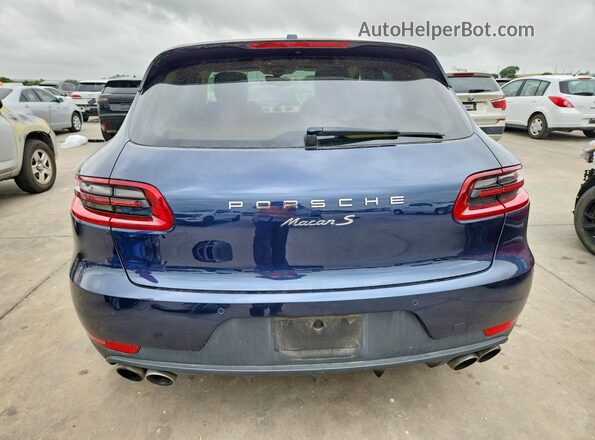 WP1AB2A55GLB45451 2016 PORSCHE MACAN Blue Rear view