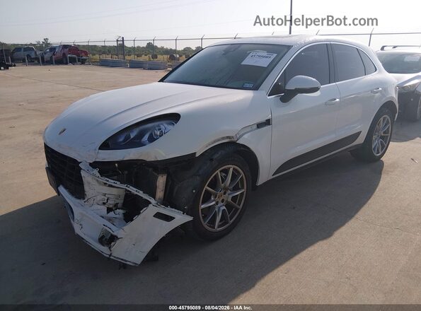 WP1AB2A55HLB18266 2017 PORSCHE MACAN White Առջևի ձախ երեք քառորդ տեսարան
