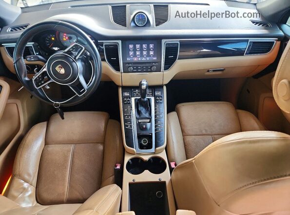 WP1AB2A55HLB20342 2017 PORSCHE MACAN Black წინა პანელის ხედი