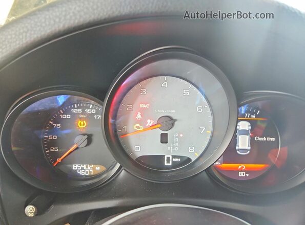 WP1AB2A55HLB20342 2017 PORSCHE MACAN Black ხელსაწყოთა პანელის ხედი