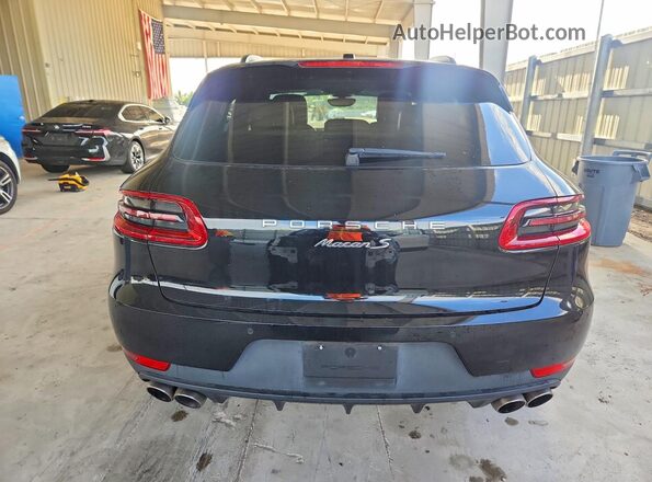 WP1AB2A55HLB20342 2017 PORSCHE MACAN Black უკანა ხედი