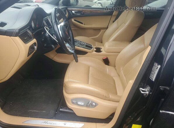 WP1AB2A55JLB40273 2018 PORSCHE MACAN Black წინა სალონის ხედი