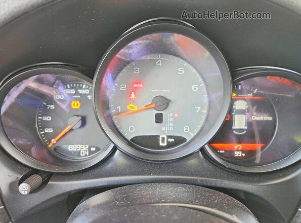 WP1AB2A55LLB33083 2020 PORSCHE MACAN Серебряный Вид щитка приборов