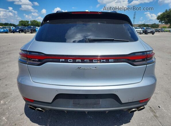 WP1AB2A55LLB33083 2020 PORSCHE MACAN Серебряный Вид сзади