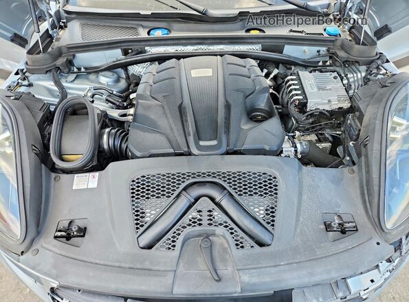 WP1AB2A55LLB33083 2020 PORSCHE MACAN Серебряный Вид подкапотного пространства