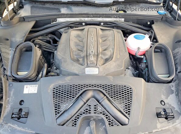 WP1AB2A56GLB52540 2016 PORSCHE MACAN Black Vista del compartimento del motor