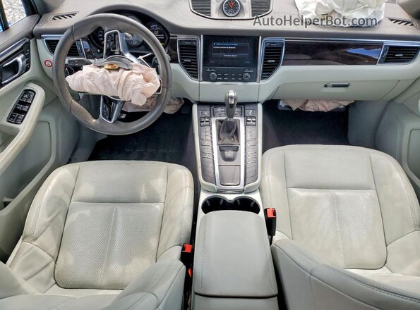 WP1AB2A56HLB10810 2017 PORSCHE MACAN Blue Vista del salpicadero