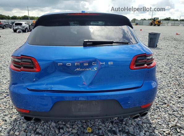 WP1AB2A56HLB10810 2017 PORSCHE MACAN Blue Vista trasera