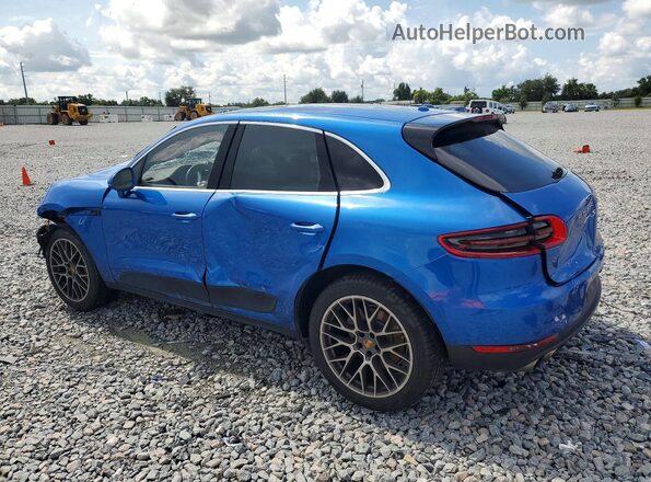 WP1AB2A56HLB10810 2017 PORSCHE MACAN Blue Trasero izquierdo