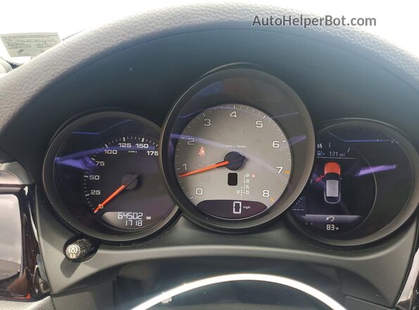 WP1AB2A57KLB33214 2019 PORSCHE MACAN Серебряный Вид щитка приборов