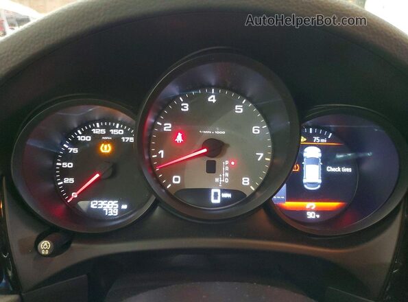 WP1AB2A58GLB47520 2016 PORSCHE MACAN Gray Սարքավորումների վահանակի տեսք