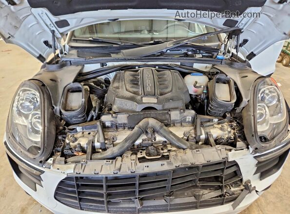 WP1AB2A58GLB57626 2016 PORSCHE MACAN White ძრავის განყოფილების ხედი