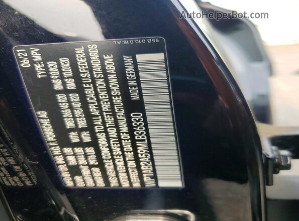 WP1AB2A59MLB36330 2021 PORSCHE MACAN Black სალონის 360-გრადუსიანი ხედი