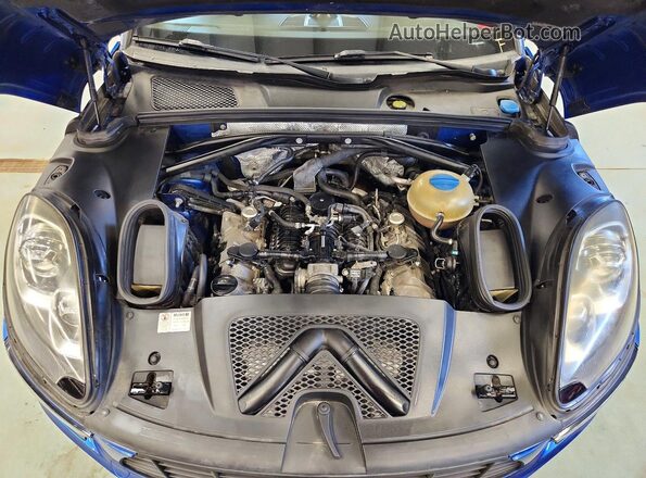 WP1AB2A5XGLB49771 2016 PORSCHE MACAN Blue Vista del compartimento del motor