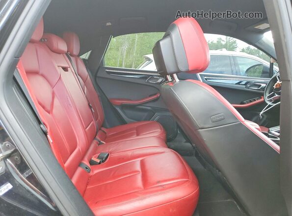 WP1AB2A5XJLB31102 2018 PORSCHE MACAN Black უკანა სავარძლების ხედი