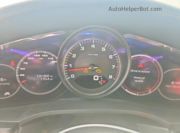 WP1AB2AY0KDA61552 2019 PORSCHE CAYENNE Black Instrument cluster view