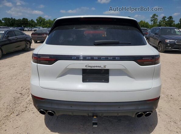 WP1AB2AY1KDA63889 2019 PORSCHE CAYENNE White Rear view