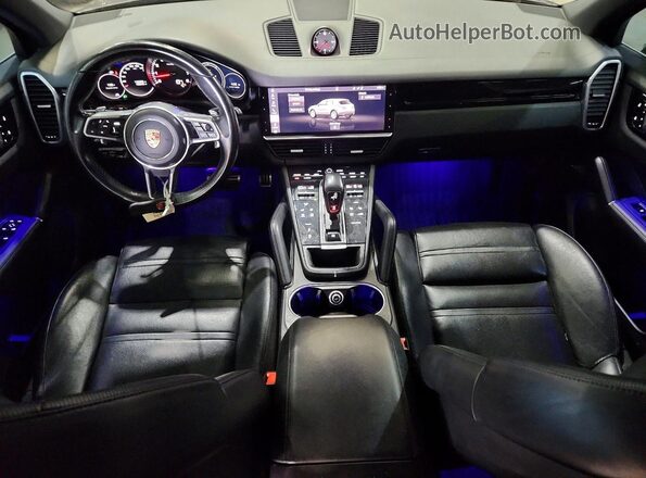 WP1AB2AY2KDA62492 2019 PORSCHE CAYENNE Gray Առջևի վահանակի տեսք