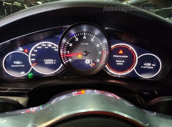 WP1AB2AY2KDA62492 2019 PORSCHE CAYENNE Gray Սարքավորումների վահանակի տեսք
